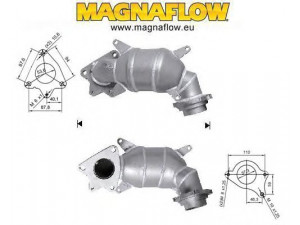MAGNAFLOW 63005D katalizatoriaus keitiklis 
 Išmetimo sistema -> Katalizatoriaus keitiklis
18190R07E00