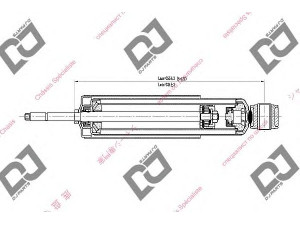 DJ PARTS DS1597HT amortizatorius 
 Pakaba -> Amortizatorius
5430043003, 56110T3060, 56110T3061