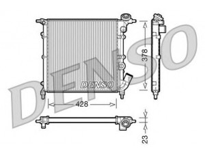 DENSO DRM23012 radiatorius, variklio aušinimas 
 Aušinimo sistema -> Radiatorius/alyvos aušintuvas -> Radiatorius/dalys
7700810264