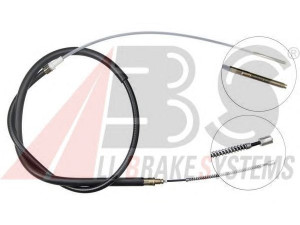 A.B.S. K11526 trosas, stovėjimo stabdys 
 Stabdžių sistema -> Valdymo svirtys/trosai
357609721, 357.609.721