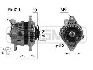 MESSMER 210107 kintamosios srovės generatorius 
 Elektros įranga -> Kint. sr. generatorius/dalys -> Kintamosios srovės generatorius
A1T33771, LR14-0128, LR14-0136