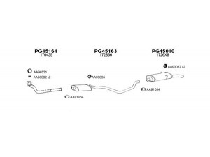 VENEPORTE 450107 išmetimo sistema 
 Išmetimo sistema -> Išmetimo sistema, visa