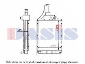 AKS DASIS 440647N radiatorius, variklio aušinimas