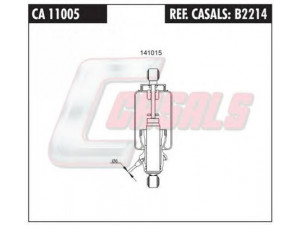 CASALS B2214 amortizatorius, kabinos pakaba 
 Kėbulas -> Vairuotojo kabina -> Pakaba, vairuotojo kabina
81417226049, 81417226052