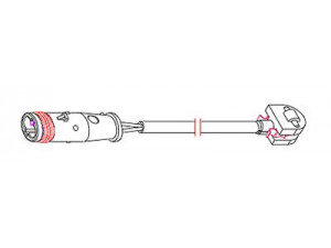 CARRAB BRAKE PARTS 8266 įspėjimo kontaktas, stabdžių trinkelių susidėvėjimas
9065401317, 2E09062068