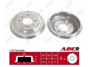ABE C6F006ABE stabdžių būgnas 
 Stabdžių sistema -> Būgninis stabdys -> Stabdžių būgnas
46448407, 7672577, 98601861