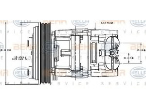 HELLA 8FK 351 334-131 kompresorius, oro kondicionierius 
 Oro kondicionavimas -> Kompresorius/dalys
1 093 818, 1 351 005, 1 463 935