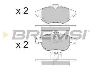 BREMSI BP3402 stabdžių trinkelių rinkinys, diskinis stabdys 
 Techninės priežiūros dalys -> Papildomas remontas
77363604, 77364224, 1605098, 93186003