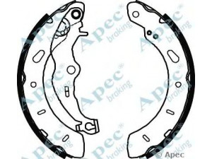 APEC braking SHU805 stabdžių trinkelė 
 Stabdžių sistema -> Būgninis stabdys -> Stabdžių įdėklas/ trinkelė
1696629, 1755477, 1821037, 1833934