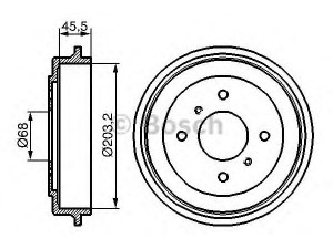 BOSCH 0 986 477 136 stabdžių būgnas 
 Stabdžių sistema -> Būgninis stabdys -> Stabdžių būgnas
43206 97J10