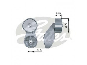GATES T36501 diržo įtempiklis, V formos rumbuotas diržas 
 Diržinė pavara -> V formos rumbuotas diržas/komplektas -> Dirželio įtempiklis (įtempimo blokas)
9062000370, 9062001270, 9062004670