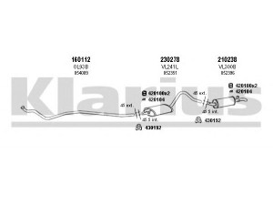 KLARIUS 390639E išmetimo sistema 
 Išmetimo sistema -> Išmetimo sistema, visa