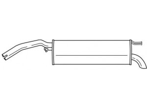 SIGAM 13682 galinis duslintuvas 
 Išmetimo sistema -> Duslintuvas
46805969, 51818041, 51870109, 55191929