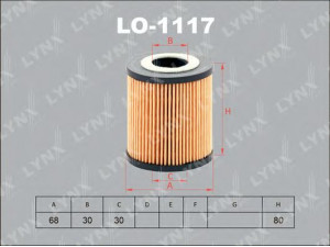 LYNXauto LO-1117 alyvos filtras 
 Techninės priežiūros dalys -> Techninės priežiūros intervalai
11 42 2 247 392, 11 42 8 513 375