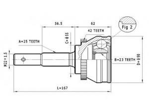 STATIM C.535 jungčių komplektas, kardaninis velenas 
 Ratų pavara -> Sujungimai/komplektas
39211-BM726