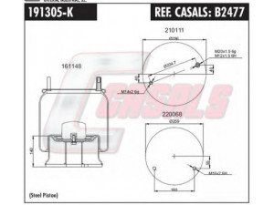 CASALS B2477 dėklas, pneumatinė pakaba
F01004307