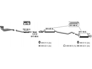 ERNST 050699 išmetimo sistema 
 Išmetimo sistema -> Išmetimo sistema, visa