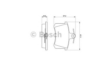 BOSCH 0 986 491 441 stabdžių trinkelių rinkinys, diskinis stabdys
5892650, 60743565, 60743578, 6076012