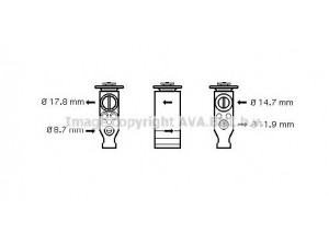 AVA QUALITY COOLING CN1245 išsiplėtimo vožtuvas, oro kondicionavimas 
 Oro kondicionavimas -> Vožtuvai
6461K3, 6461K3, 885150H010, 0951.5012R