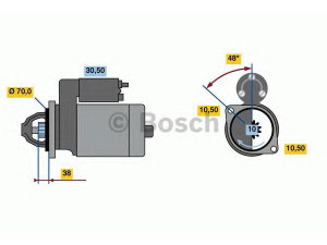 BOSCH 0 001 109 377 starteris
04801849AB, 4801 849AB