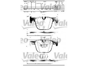 VALEO 601319 stabdžių trinkelių rinkinys, diskinis stabdys 
 Techninės priežiūros dalys -> Papildomas remontas
34 21 6 850 570, 34216850570