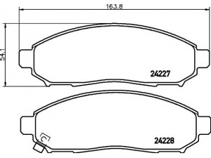 HELLA PAGID 8DB 355 012-071 stabdžių trinkelių rinkinys, diskinis stabdys 
 Techninės priežiūros dalys -> Papildomas remontas
41060EA025, 41060EB326, 41060ZP025