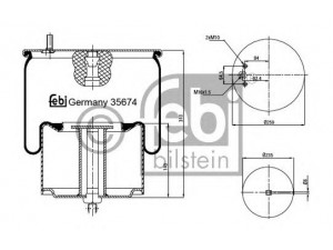 FEBI BILSTEIN 35674 dėklas, pneumatinė pakaba 
 Pakaba -> Pneumatinė pakaba
1075291, 1076075, 1076076, 20554756