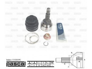 PASCAL G13001PC jungčių komplektas, kardaninis velenas 
 Ratų pavara -> Sujungimai/komplektas
F006-25-400B, F006-25-400C, F006-25-600