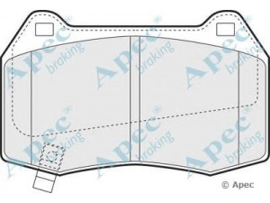 APEC braking PAD1368 stabdžių trinkelių rinkinys, diskinis stabdys 
 Techninės priežiūros dalys -> Papildomas remontas
41060CD026, 41060CD028, 41060CD094