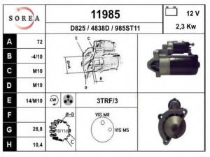 EAI 11985 starteris 
 Elektros įranga -> Starterio sistema -> Starteris