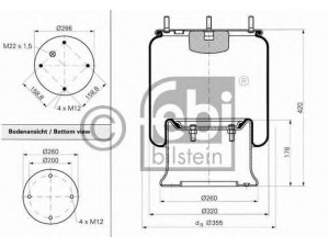 FEBI BILSTEIN 15043 dėklas, pneumatinė pakaba
21222239, 50 10 130 925