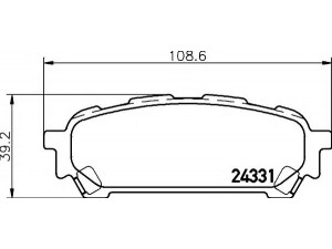 HELLA 8DB 355 012-311 stabdžių trinkelių rinkinys, diskinis stabdys 
 Techninės priežiūros dalys -> Papildomas remontas
032006220, 266965E040, 26696FE040