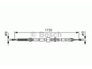 BOSCH 1 987 477 734 trosas, stovėjimo stabdys 
 Stabdžių sistema -> Valdymo svirtys/trosai
1116840, 1126842, 1221742, 1332884