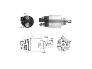 ERA 227913 solenoidinis jungiklis, starteris 
 Elektros įranga -> Starterio sistema -> Solenoidinis jungiklis
020 911 287 A