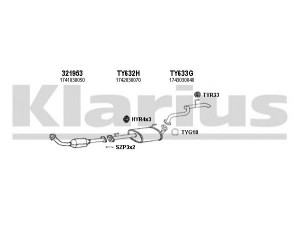 KLARIUS 900430U išmetimo sistema 
 Išmetimo sistema -> Išmetimo sistema, visa