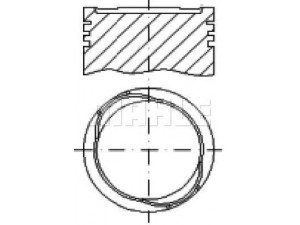 MAHLE ORIGINAL E14220 0.75 stūmoklis