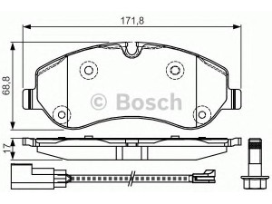 BOSCH 0 986 TB3 205 stabdžių trinkelių rinkinys, diskinis stabdys 
 Techninės priežiūros dalys -> Papildomas remontas
1763915, 1842632, BK212K021AA