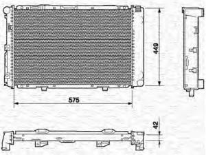 MAGNETI MARELLI 350213542000 radiatorius, variklio aušinimas 
 Aušinimo sistema -> Radiatorius/alyvos aušintuvas -> Radiatorius/dalys
2015001803, 2015005403