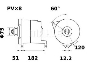 MAHLE ORIGINAL MG 136 kintamosios srovės generatorius
5362.3701010-10