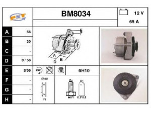 SNRA BM8034 kintamosios srovės generatorius
12311277116