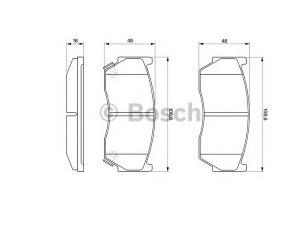 BOSCH 0 986 424 369 stabdžių trinkelių rinkinys, diskinis stabdys 
 Techninės priežiūros dalys -> Papildomas remontas
1N04-33-28Z, 1N06-33-28Z, 1N043328Z