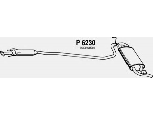 FENNO P6230 galinis duslintuvas 
 Išmetimo sistema -> Duslintuvas
14300-61G01, 14300-61G22