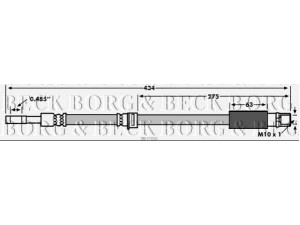 BORG & BECK BBH7854 stabdžių žarnelė 
 Stabdžių sistema -> Stabdžių žarnelės
12779335, 13297785