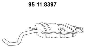 EBERSPÄCHER 95 11 8397 galinis duslintuvas 
 Išmetimo sistema -> Duslintuvas
1J6.253.609 F, 1J6.253.609 H, 1J6.253.609 F