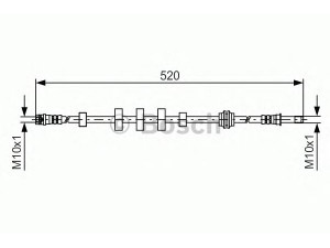 BOSCH 1 987 481 431 stabdžių žarnelė 
 Stabdžių sistema -> Stabdžių žarnelės
8K0 611 707 D, 8K0 611 707 E, 8K0 611 707 B