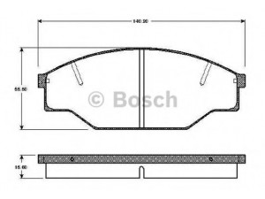 BOSCH 0 986 TB2 224 stabdžių trinkelių rinkinys, diskinis stabdys
04491 35061, 449135061, J04 465 350 20