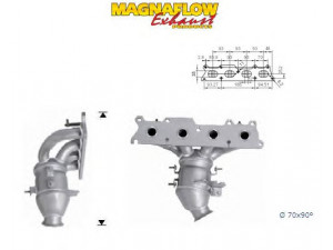 MAGNAFLOW 60911 katalizatoriaus keitiklis 
 Išmetimo sistema -> Katalizatoriaus keitiklis
0341K9