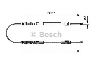BOSCH 1 987 482 006 trosas, stovėjimo stabdys 
 Stabdžių sistema -> Valdymo svirtys/trosai
4745 V3, 1330066080, 4745 V3