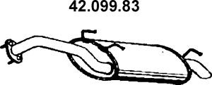 EBERSPÄCHER 42.099.83 galinis duslintuvas 
 Išmetimo sistema -> Duslintuvas
28700-25100