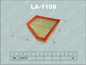LYNXauto LA-1108 oro filtras 
 Filtrai -> Oro filtras
13 71 7 548 897
